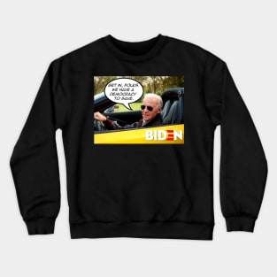 Biden Car Meme Crewneck Sweatshirt